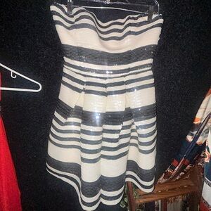 Bebe Monochrome Sequin mini dress